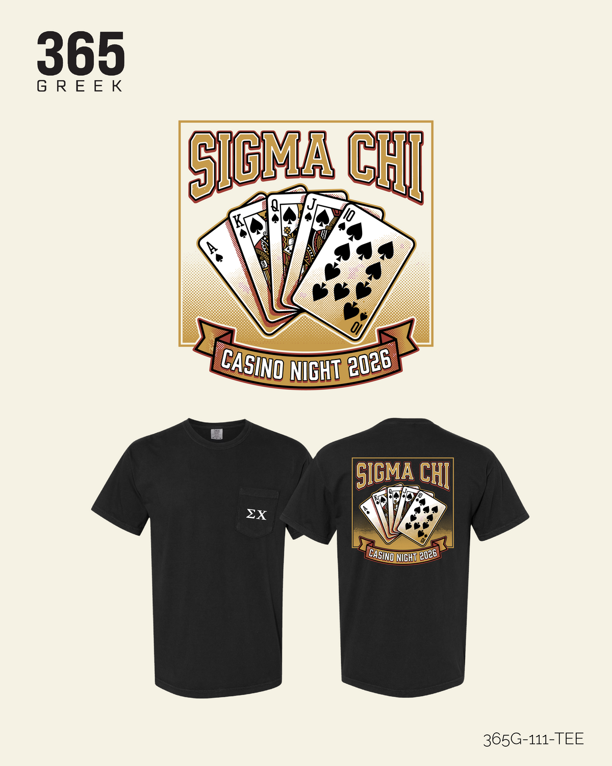 Sigma Chi Casino Night T-Shirt