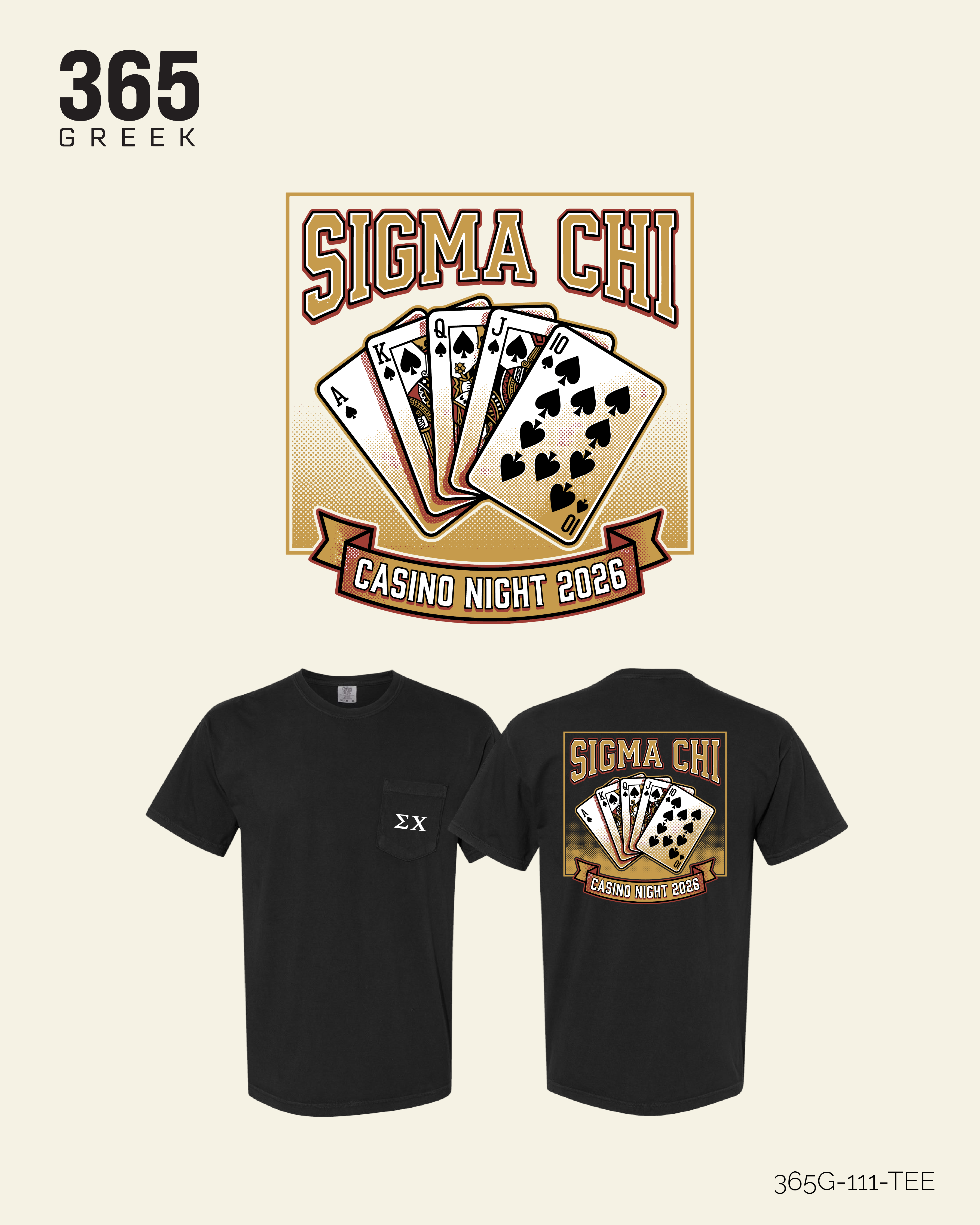 Sigma Chi Casino Night T-Shirt