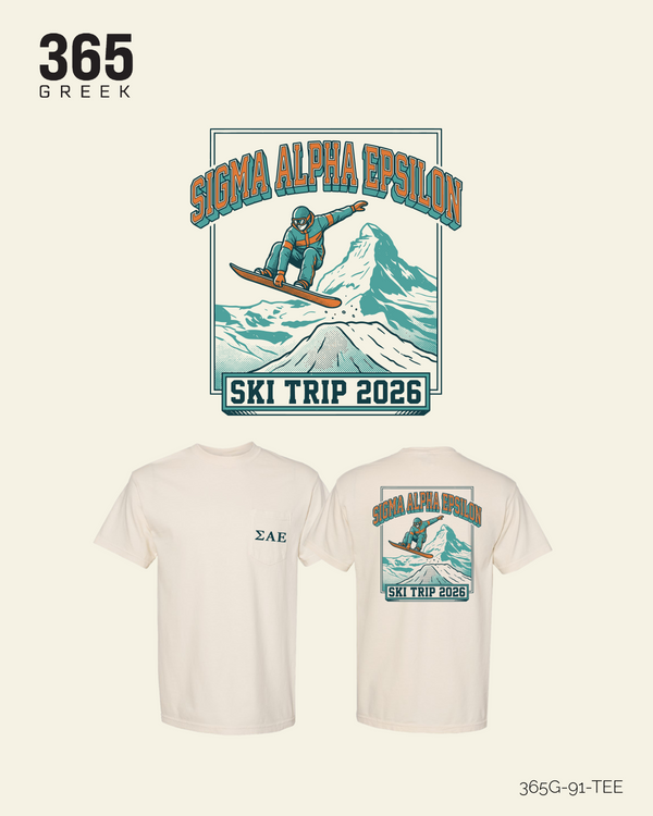 Sigma Alpha Epsilon Ski T-Shirt