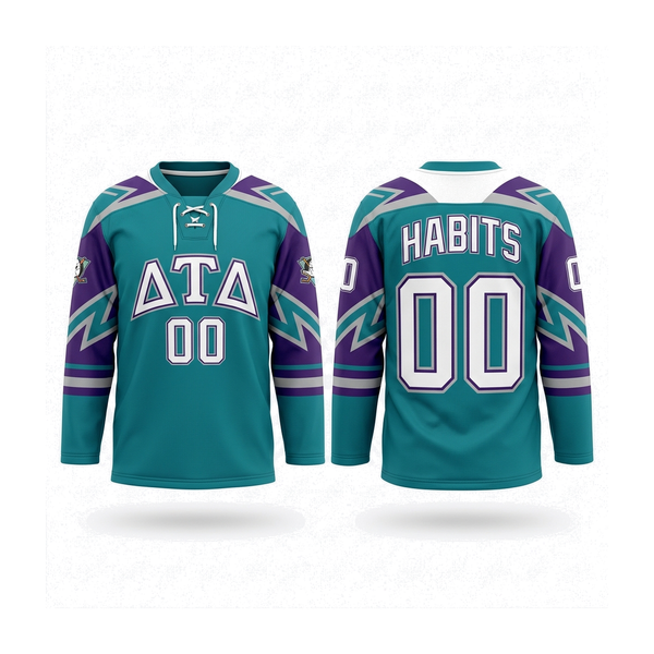 Delta Tau Delta - Retro Wave Hockey Jersey