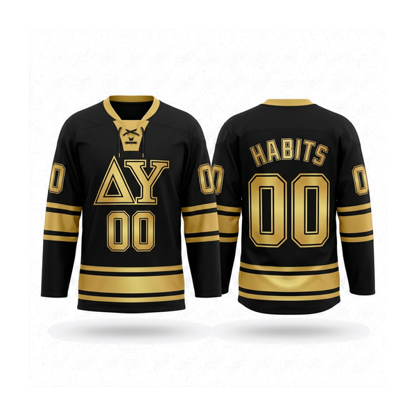 Delta Upsilon - Gold Rush Hockey Jersey