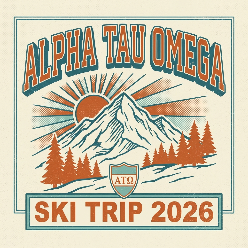 Alpha Tau Omega Ski T-Shirt