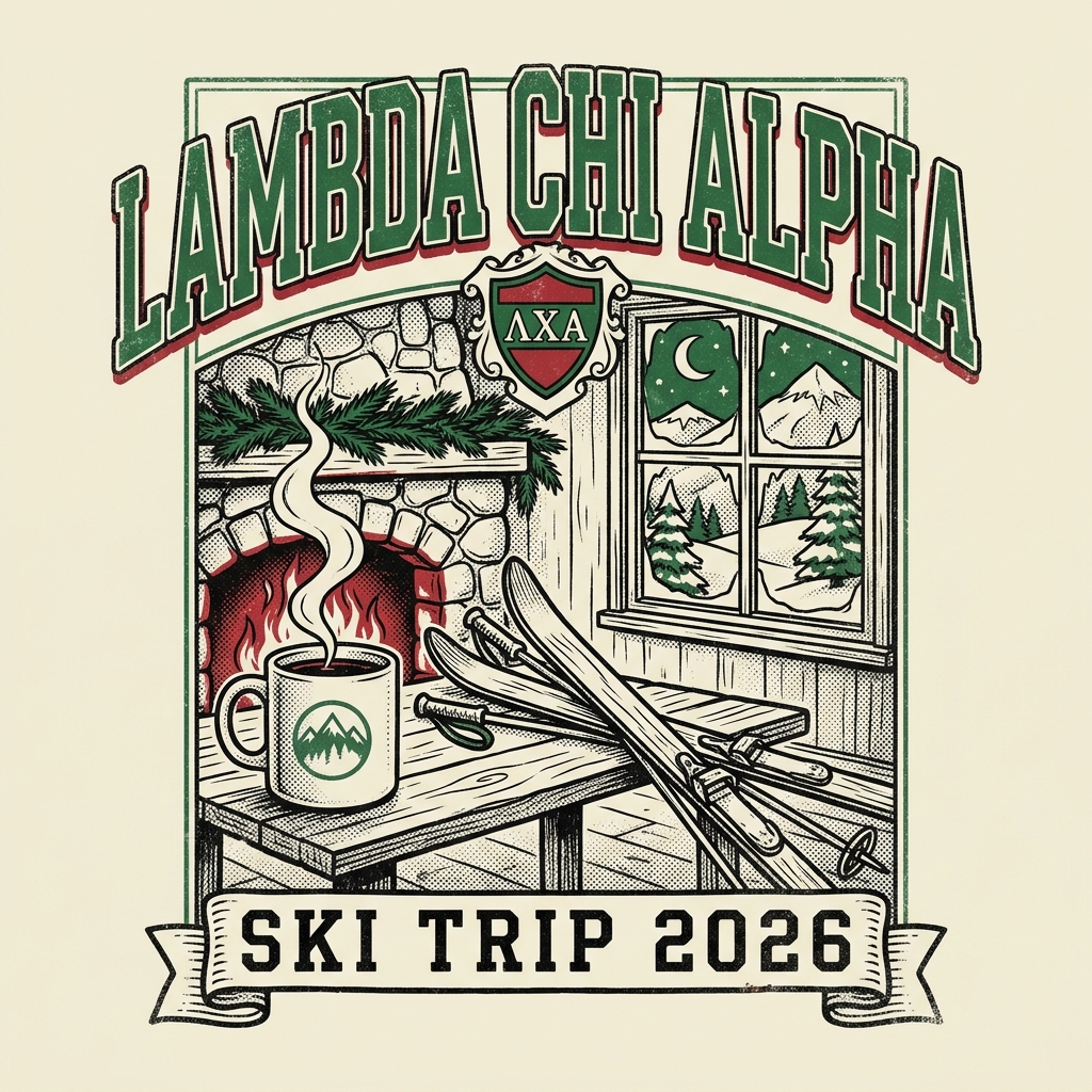 Lambda Chi Alpha Ski T-Shirt