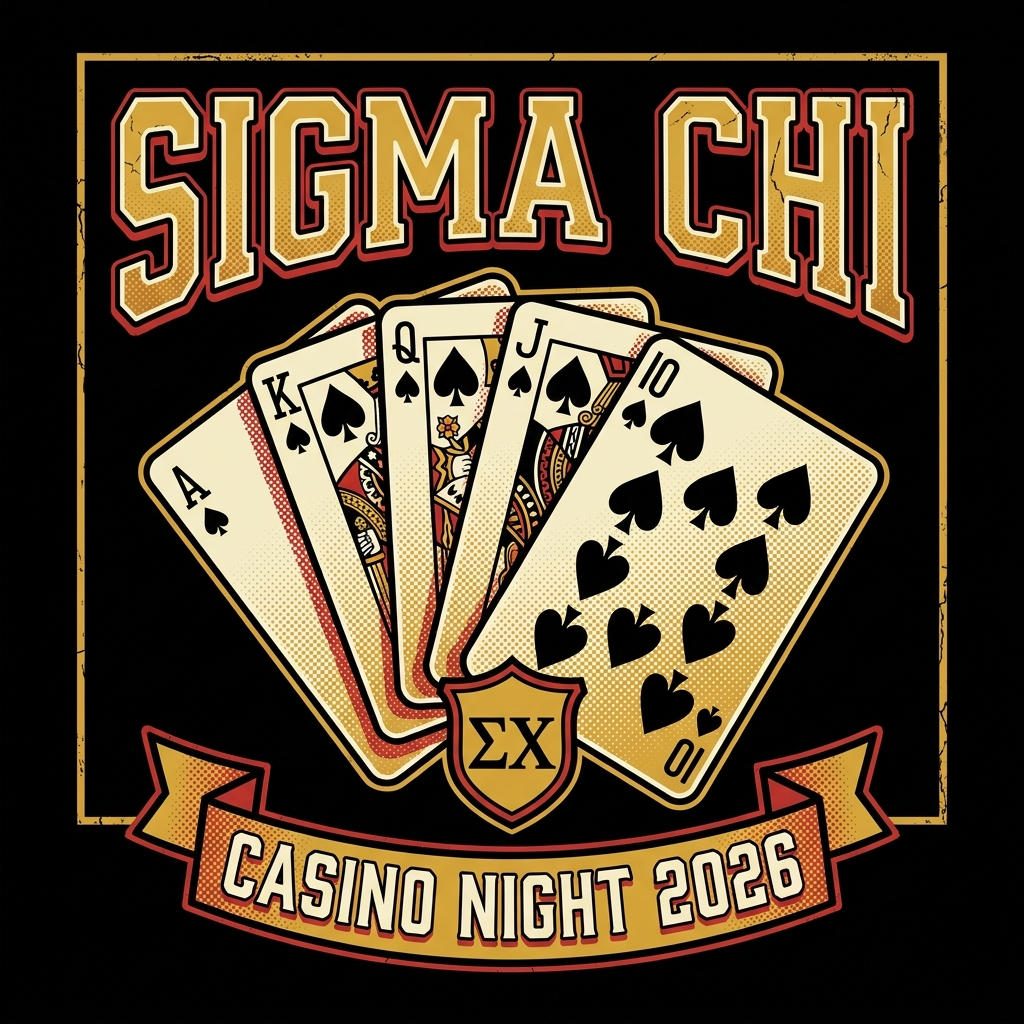 Sigma Chi Casino Night T-Shirt