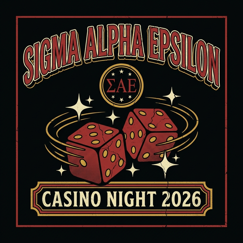 Sigma Alpha Epsilon Casino Night T-Shirt