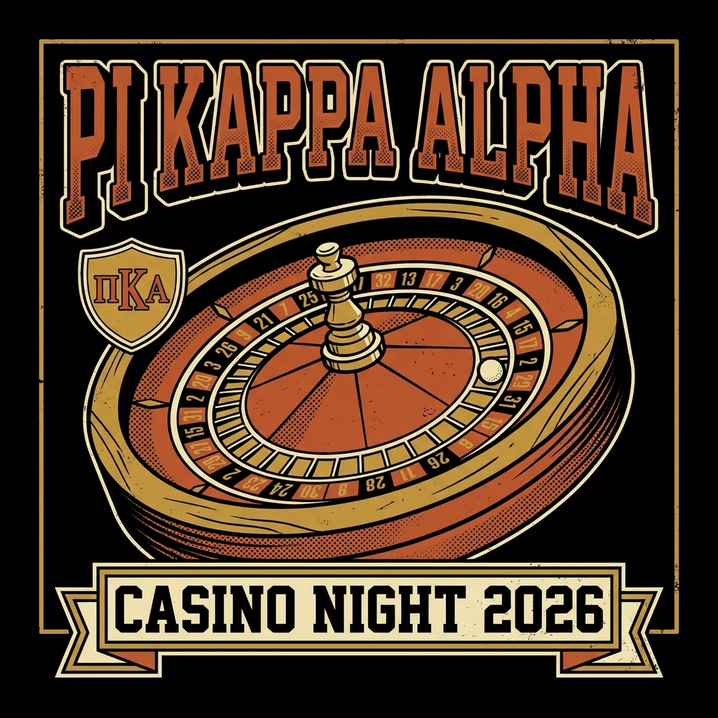 Pi Kappa Alpha Casino Night T-Shirt