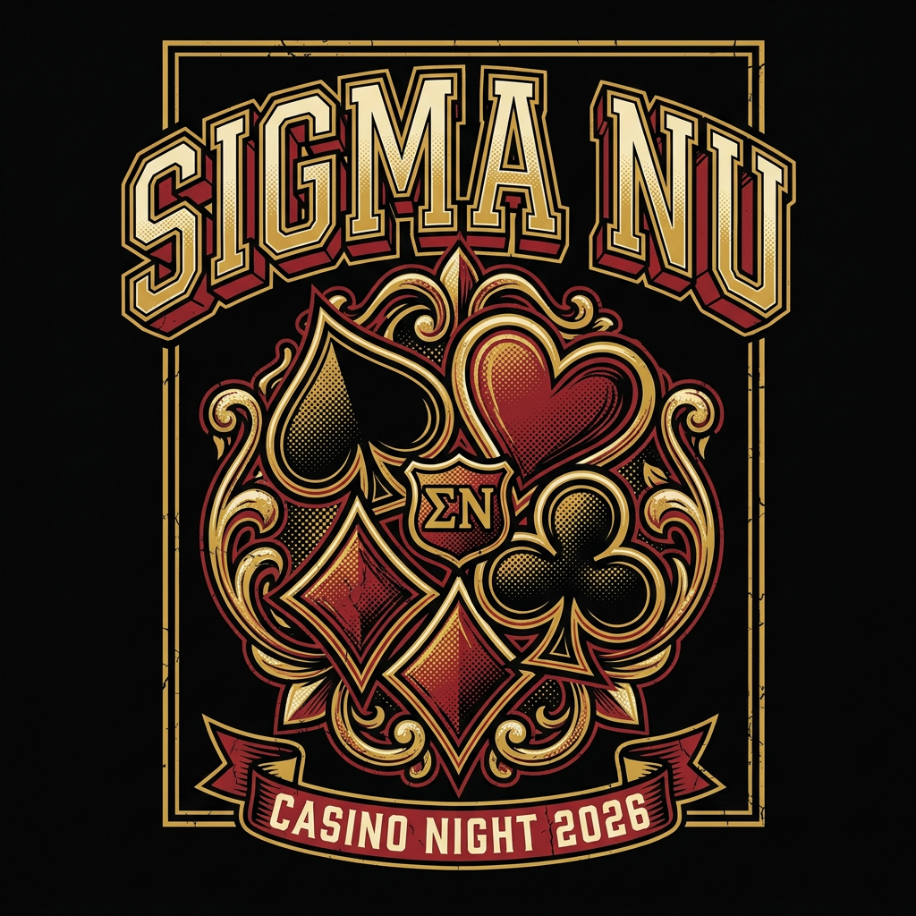 Sigma Nu Casino Night T-Shirt