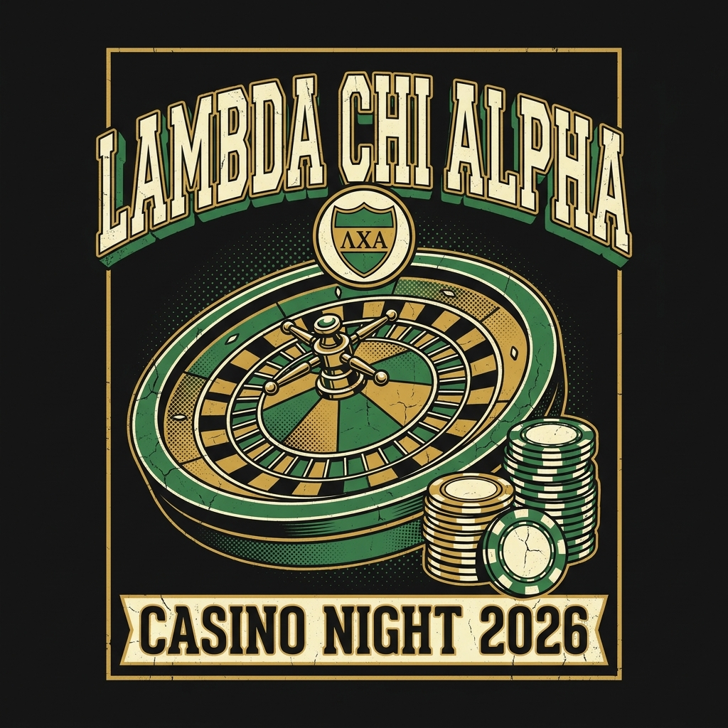 Lambda Chi Alpha Casino Night T-Shirt