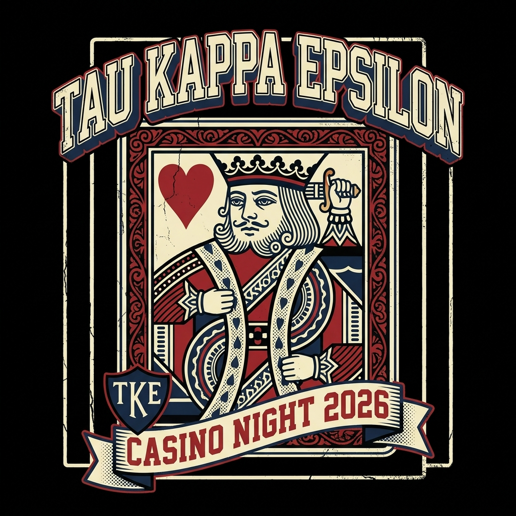 Tau Kappa Epsilon Casino Night T-Shirt