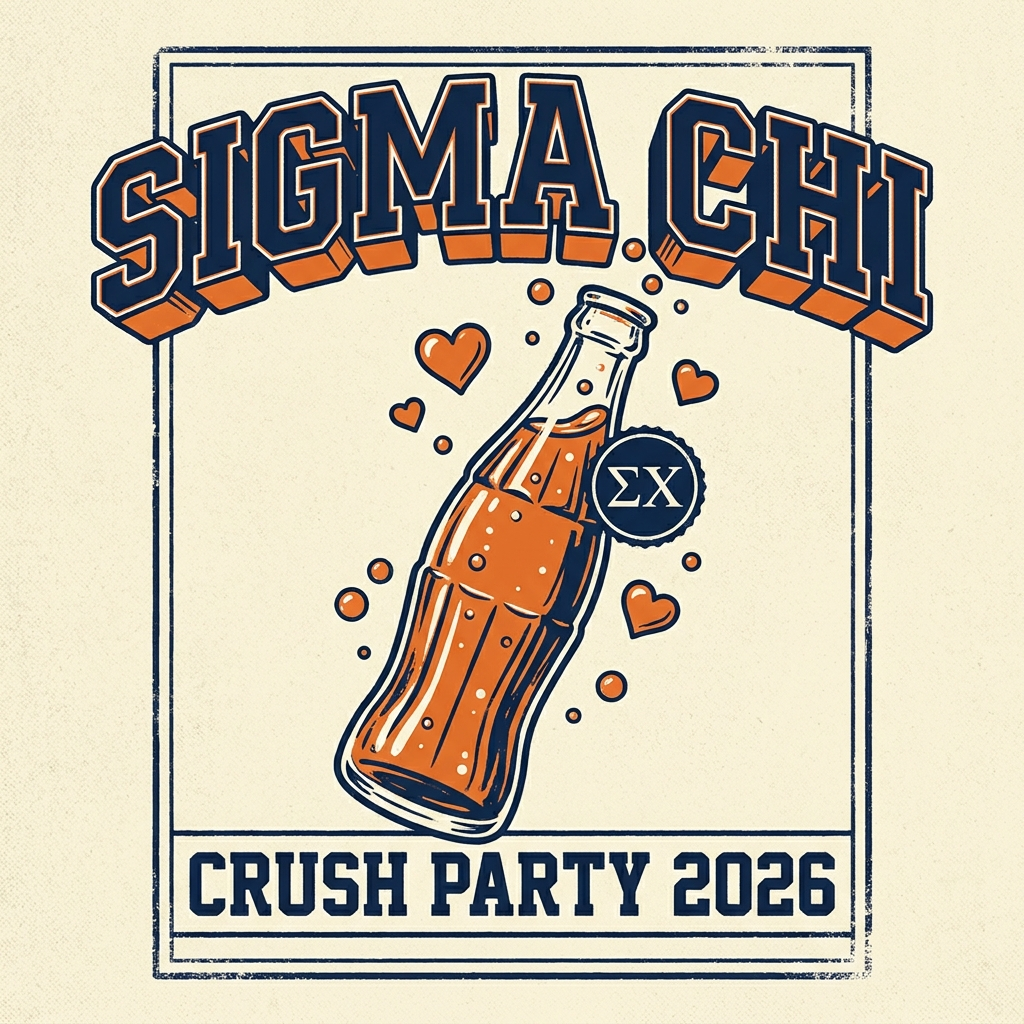 Sigma Chi Crush Party T-Shirt