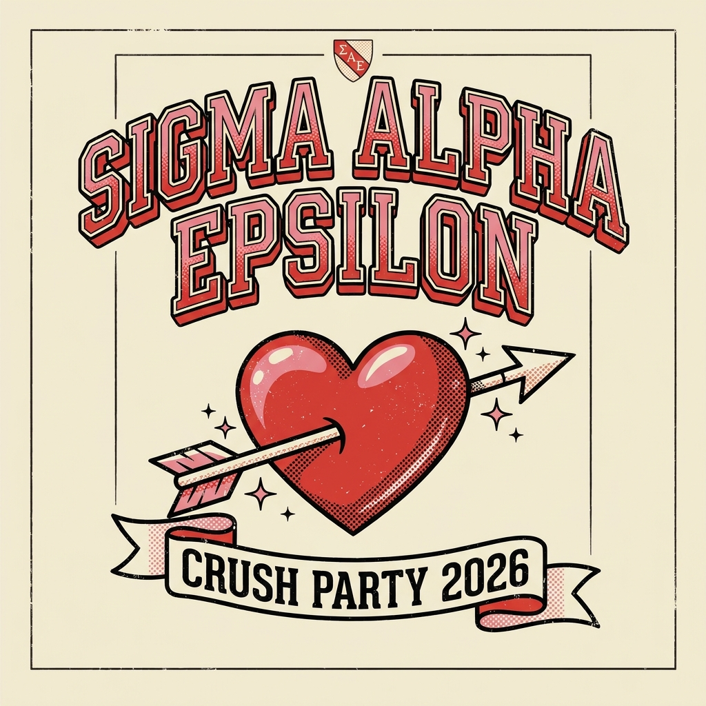 Sigma Alpha Epsilon Crush Party T-Shirt