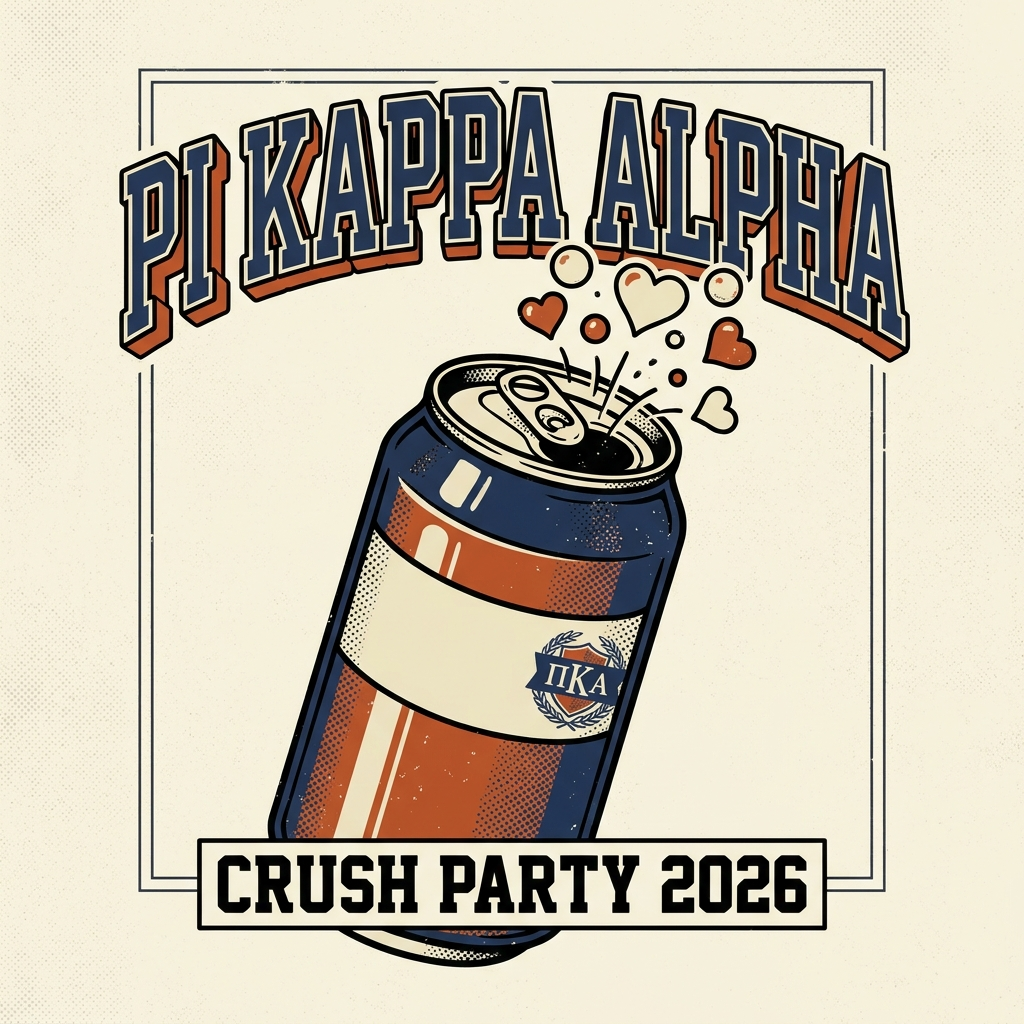 Pi Kappa Alpha Crush Party T-Shirt
