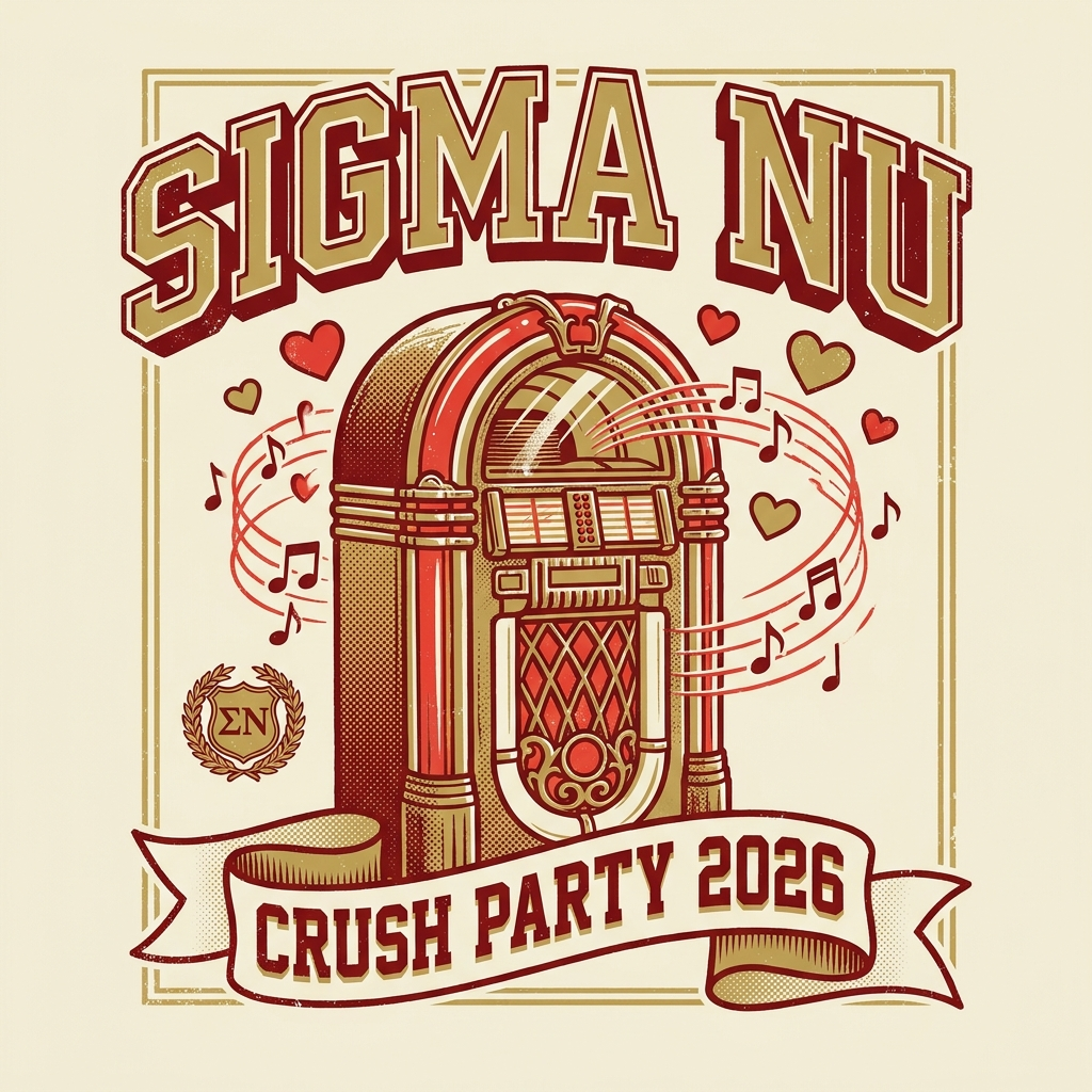 Sigma Nu Crush Party T-Shirt