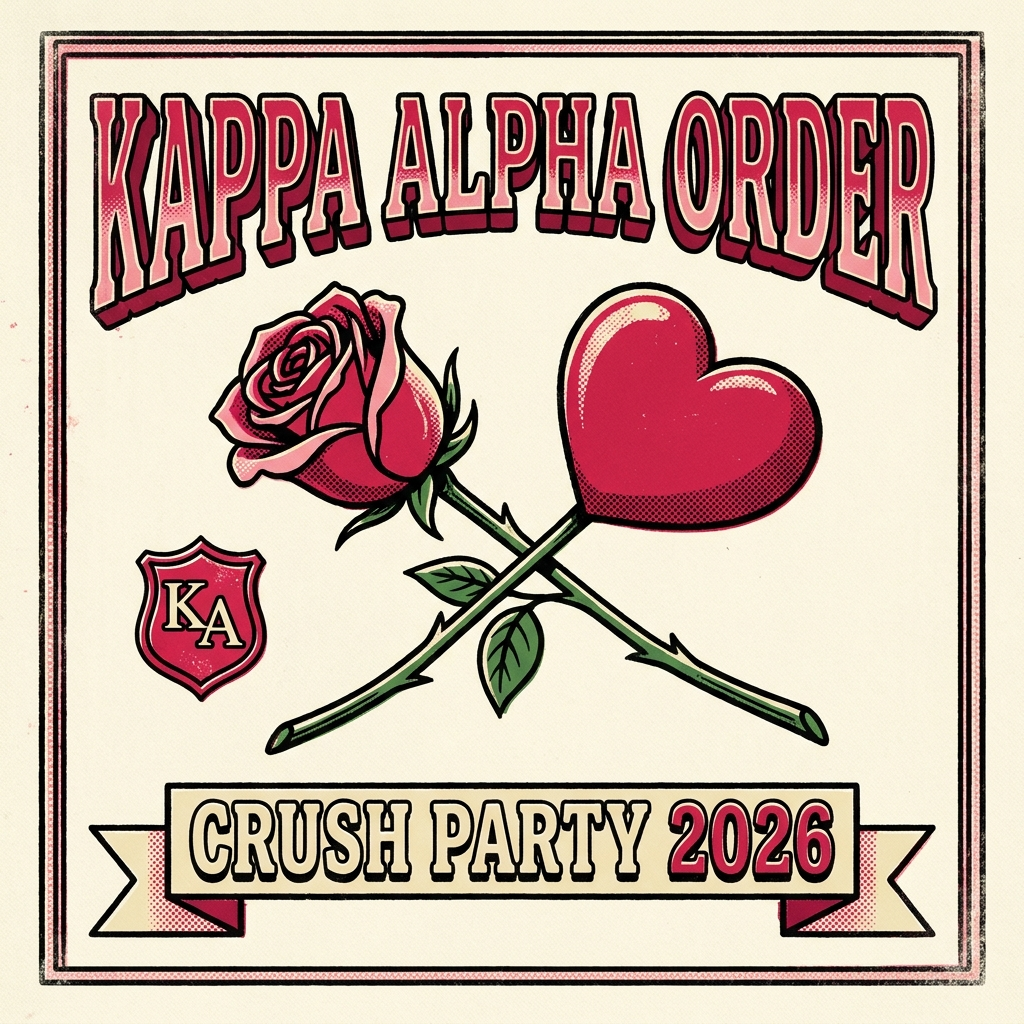 Kappa Alpha Order Crush Party T-Shirt