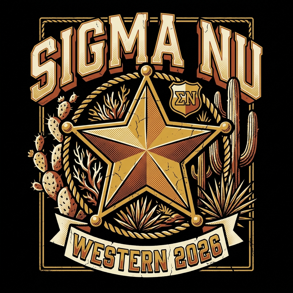 Sigma Nu Western T-Shirt