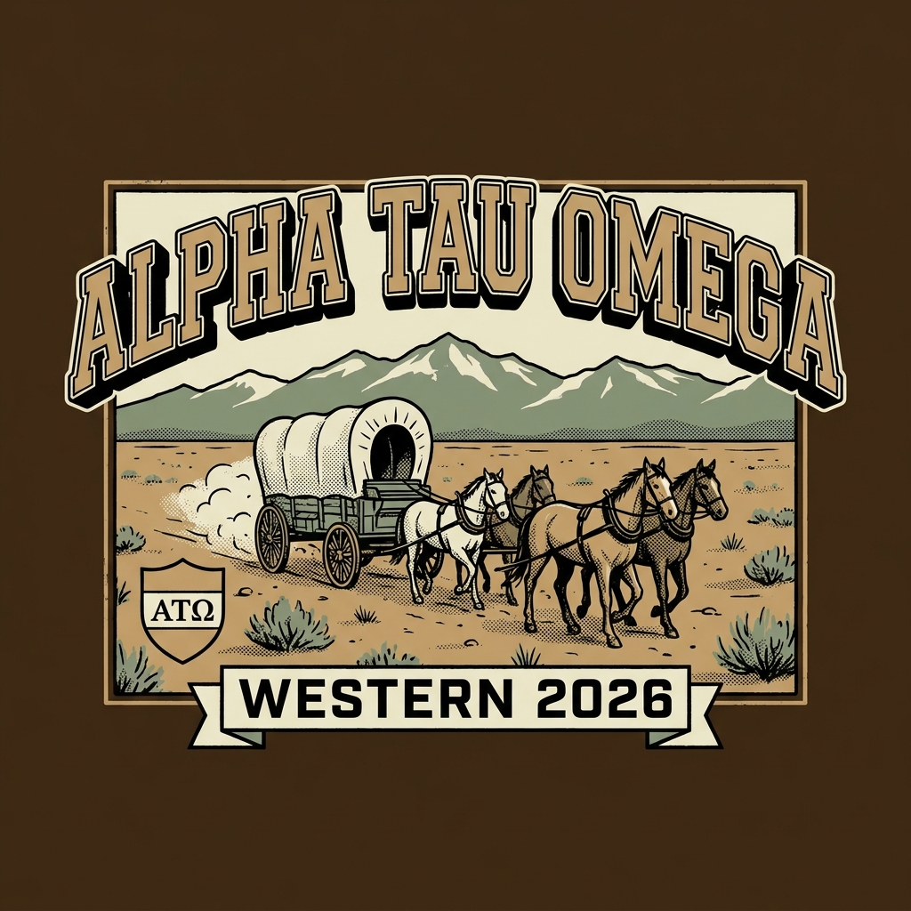 Alpha Tau Omega Western T-Shirt