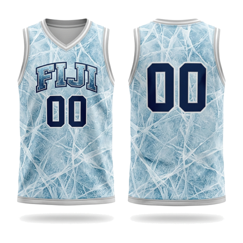 Cracked ice basketball jersey