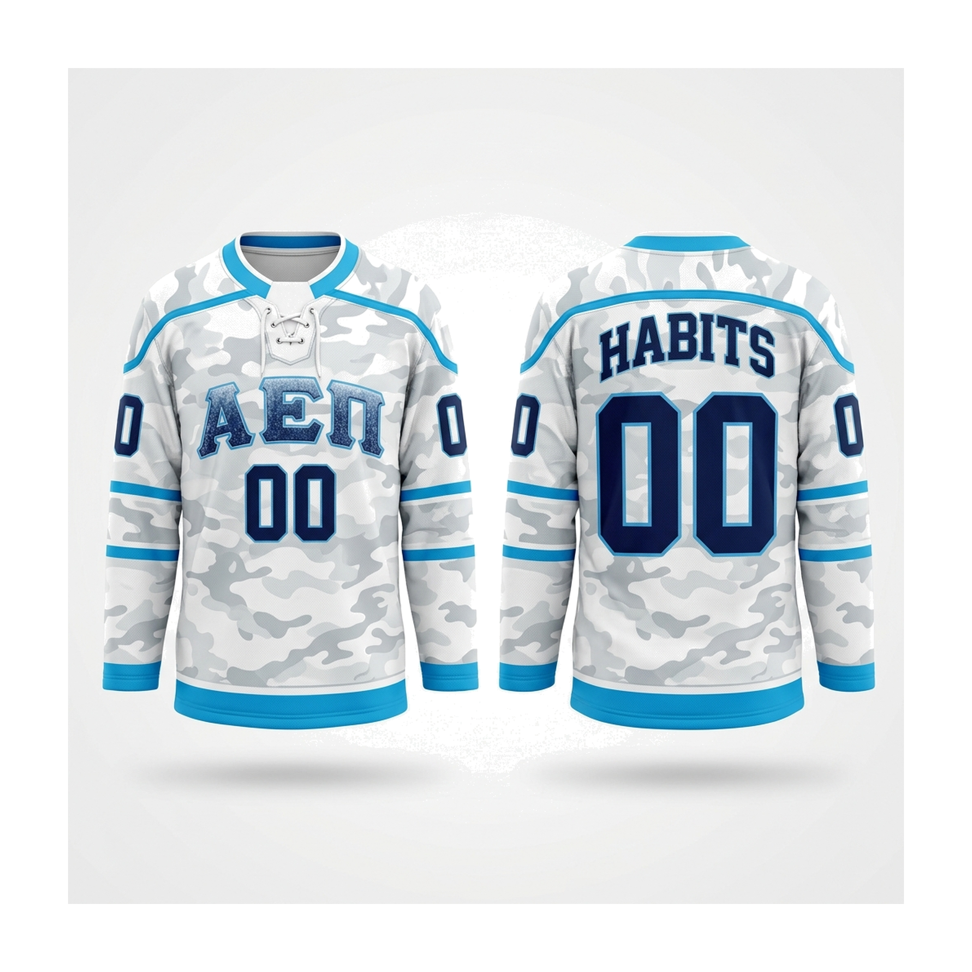 Arctic camo hockey jersey