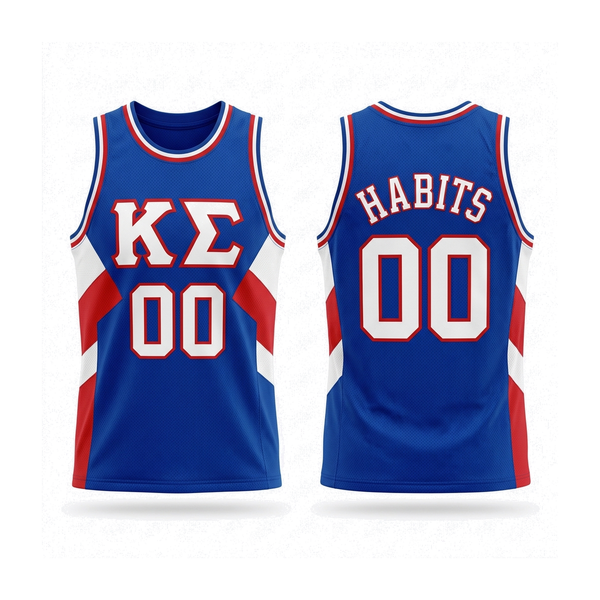 Kappa Sigma - Royal Retro Basketball Jersey