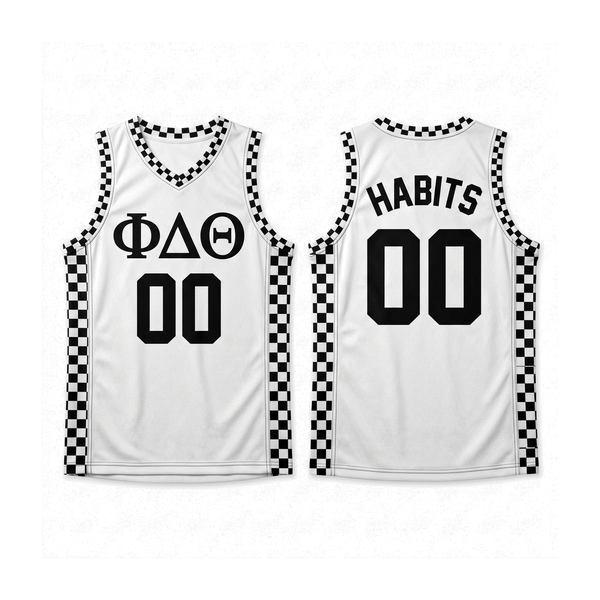 Phi Delta Theta - Checkerboard Basketball Jersey