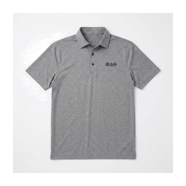 Phi Delta Theta - Heather Gray Polo