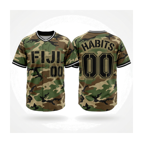 Phi Gamma Delta - Army Camo Baseball Jersey