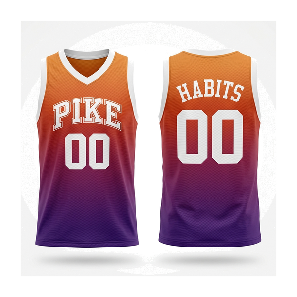 Pi Kappa Alpha - Sunset Fade Basketball Jersey
