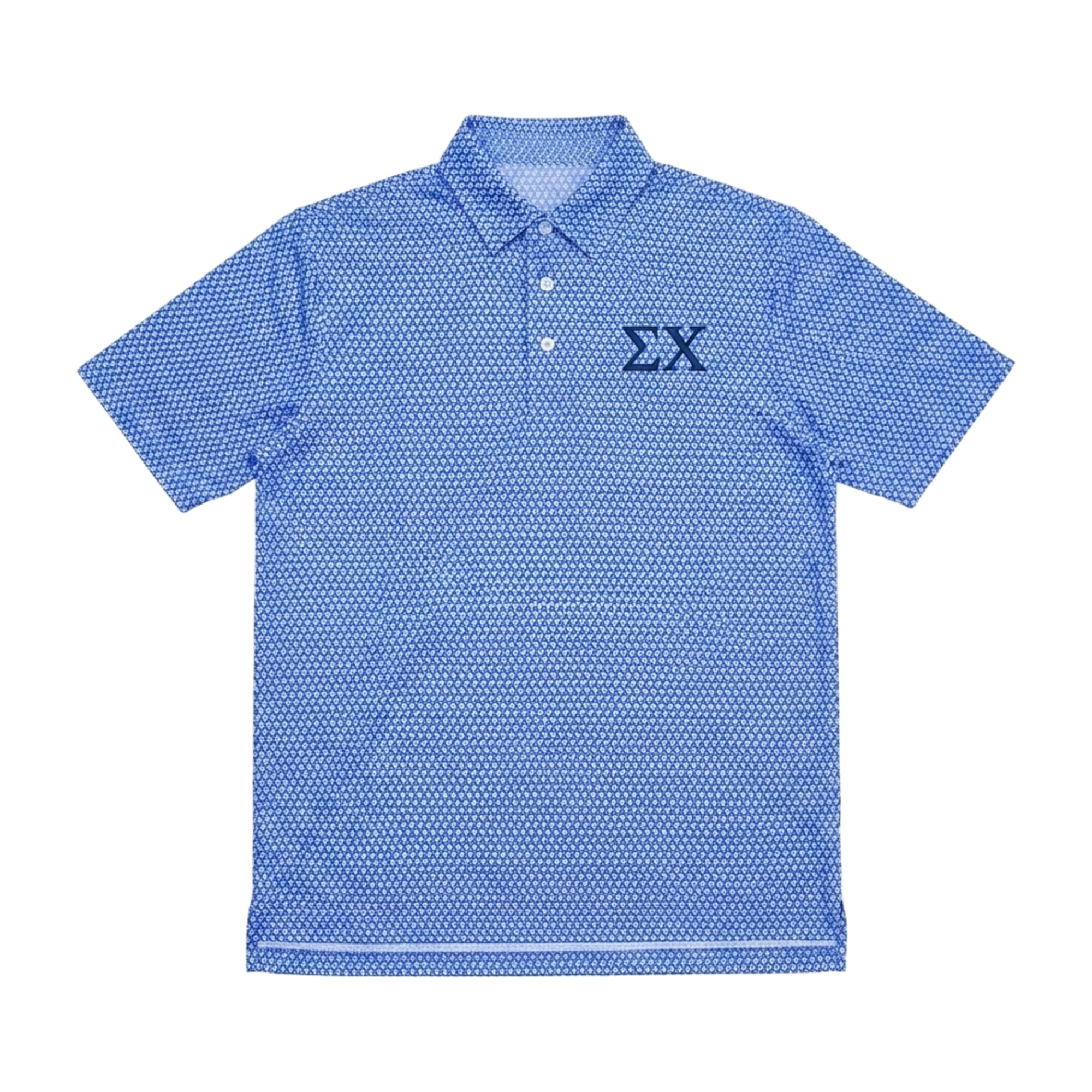 Sigma Chi - Blue Mosaic Polo