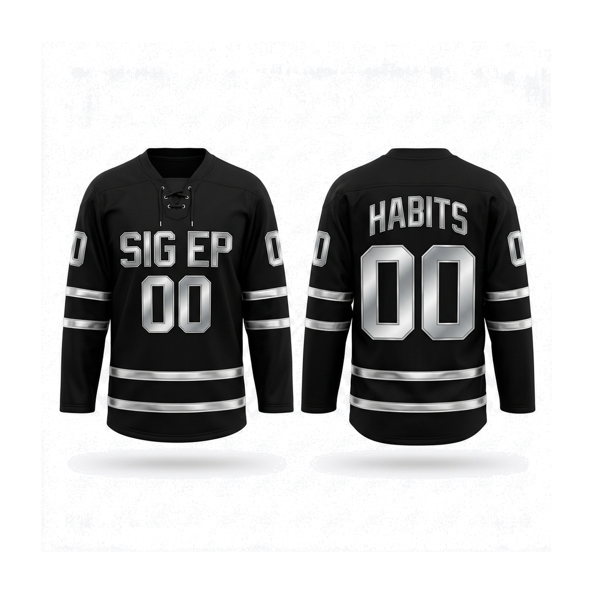 Sigma Phi Epsilon - Blackout Chrome Hockey Jersey