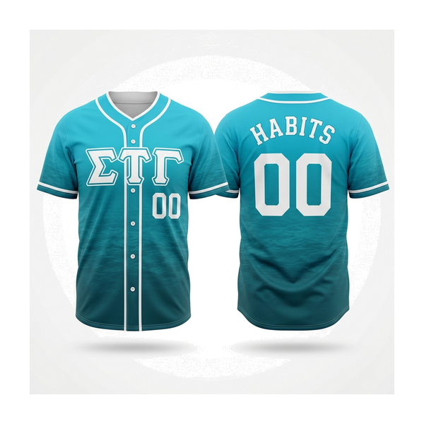 Sigma Tau Gamma - Ocean Fade Baseball Jersey